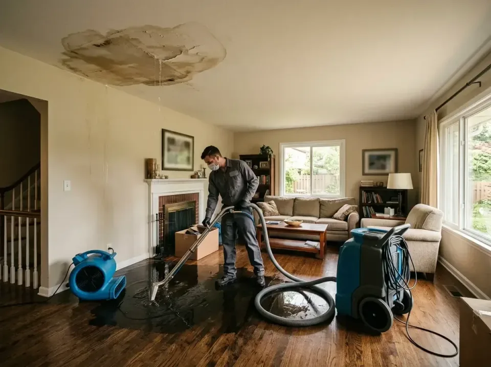 attic-pipe-burst-ceiling-drip-008 — frequently asked questions, Water Damage Restoration & Carpet Care in Stonewood, WV